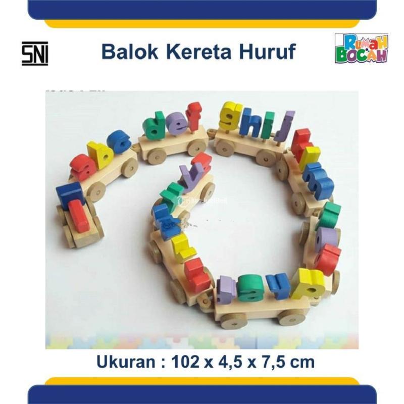Mainan Bongkar Pasang Anak - Anak Balok Kereta Hewan 0821.3704.9901