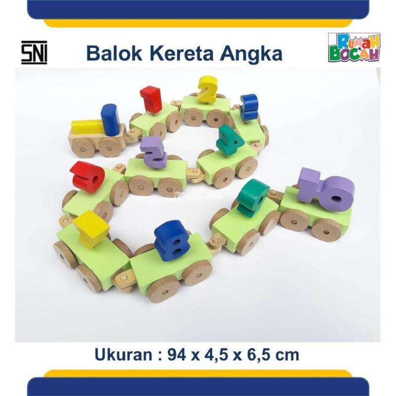 Mainan Bongkar Pasang Anak - Anak Balok Kereta Hewan 0821.3704.9901