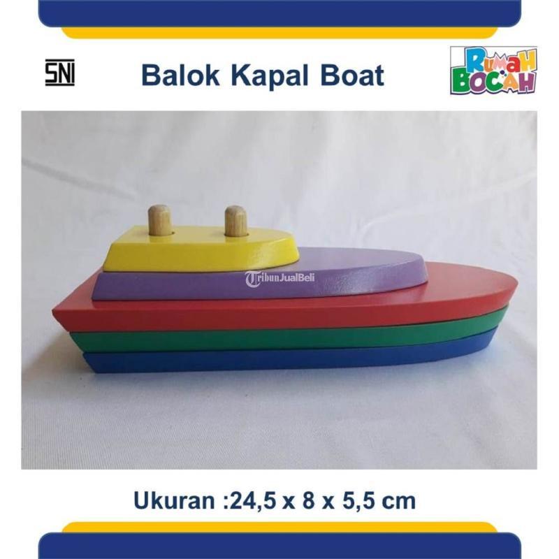 Permainan Balok Kayu Kapal Boat 0821.3704.9901
