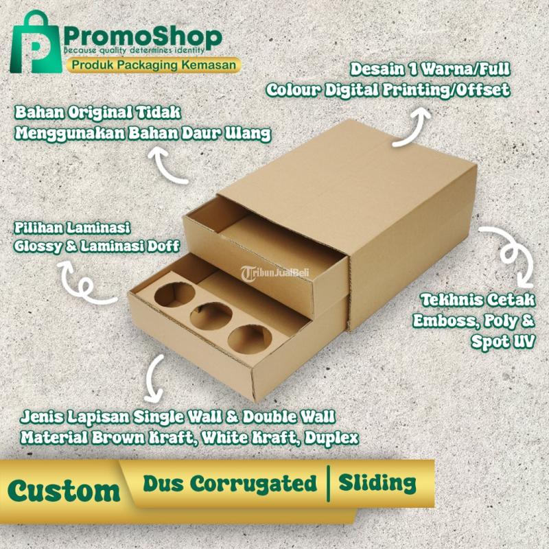 Cetak Dus Custom Kardus Parcel Bahan Corrugated Sliding Box Hampers Lebaran Kualitas Premium Terlengkap  Termurah Surabaya