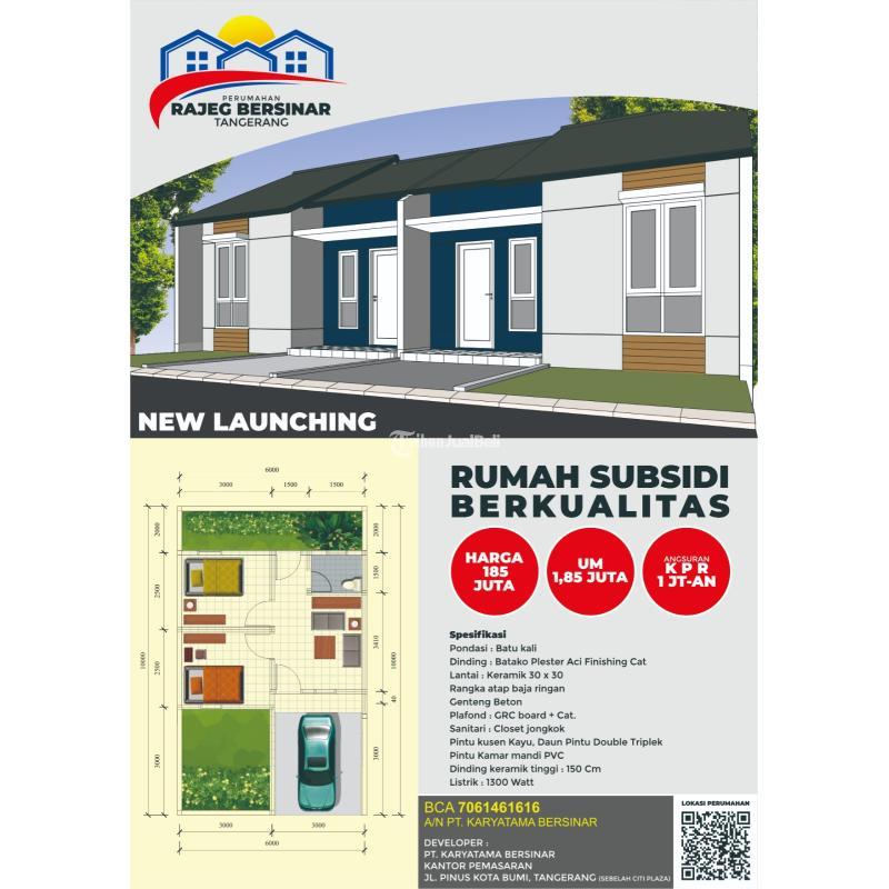 Rumah Subsidi Berkualitas NEW LAUNCHING RAJEG TANGERANG