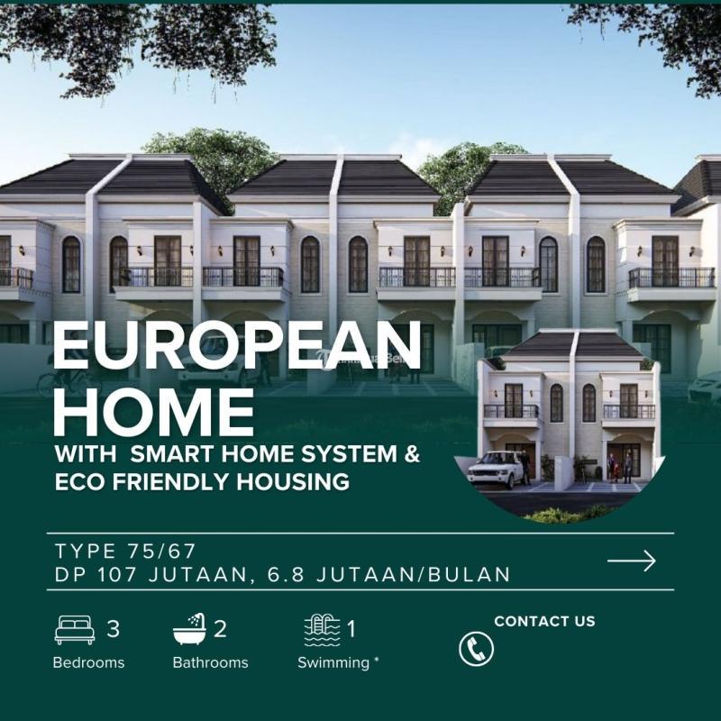 Rumah 2 lantai plus kolam renang lokasi sangat startegis dekat tol jatiwarna bisa kustom layout