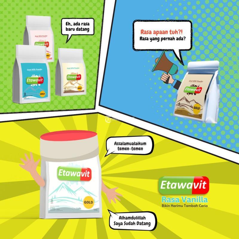 ETAWAVIT Susu Kambing yang nggak cuma lezat, tapi juga bermanfaat untuk menjaga kepadatan tulan dan gigi juga kesehatan sendi