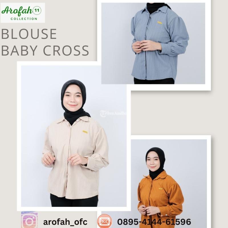 TERVIRAL SAAT INI !, 0895-4144-61596,  Blouse wanita jumbo viral, AROFAH COLLECTION