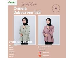 TERLARIS, 0895-4144-61596,  Kemeja wanita jumbo, AROFAH COLLECTION"