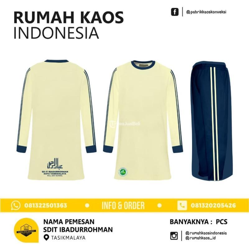 HARGA PRODUKSI SETELAN OLAHRAGA YOGYAKARTA SEKOLAH SABLON CUSTOM