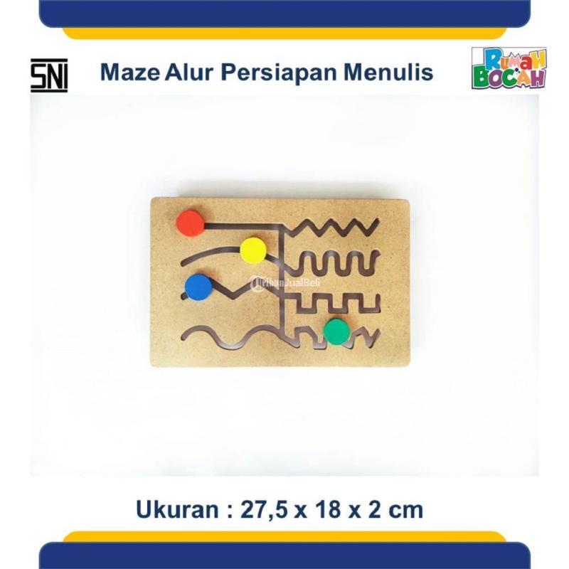 Mainan Edukasi Anak Paud Maze Menulis 0821.3704.9901