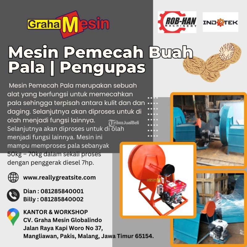 Mesin Pemecah Cangkang Buah Pala Pengupas Kulit Pala Hub  081285840001 Dian