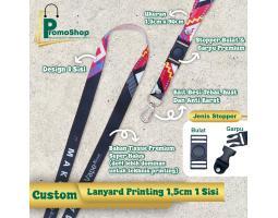 Gantungan Edikat Custom Desain Lanyard Id Card Stopper Tali Name Tag