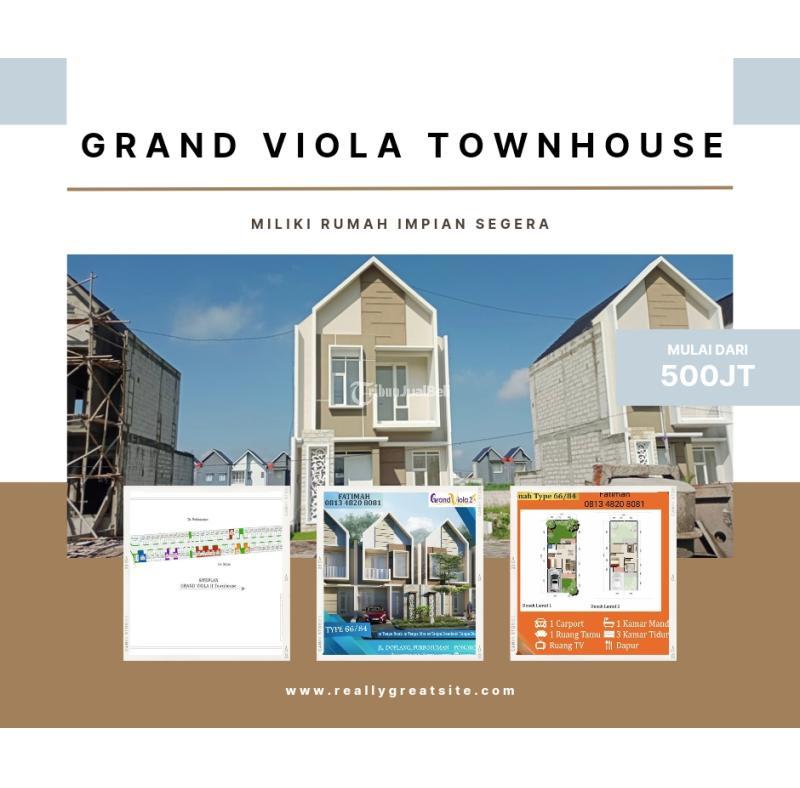 Jual Rumah Lantai Tipe Kt Km Grand Viola Townhouse Di Kota Ponorogo Jawa Timur