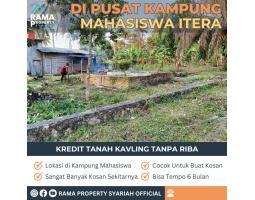 Tanah pinggir jalan dekat kampus itera samping perum polda dan spoert center