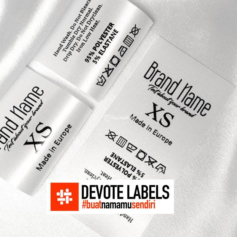 Label Satin Devote Labels - Rembang Jawa Tengah