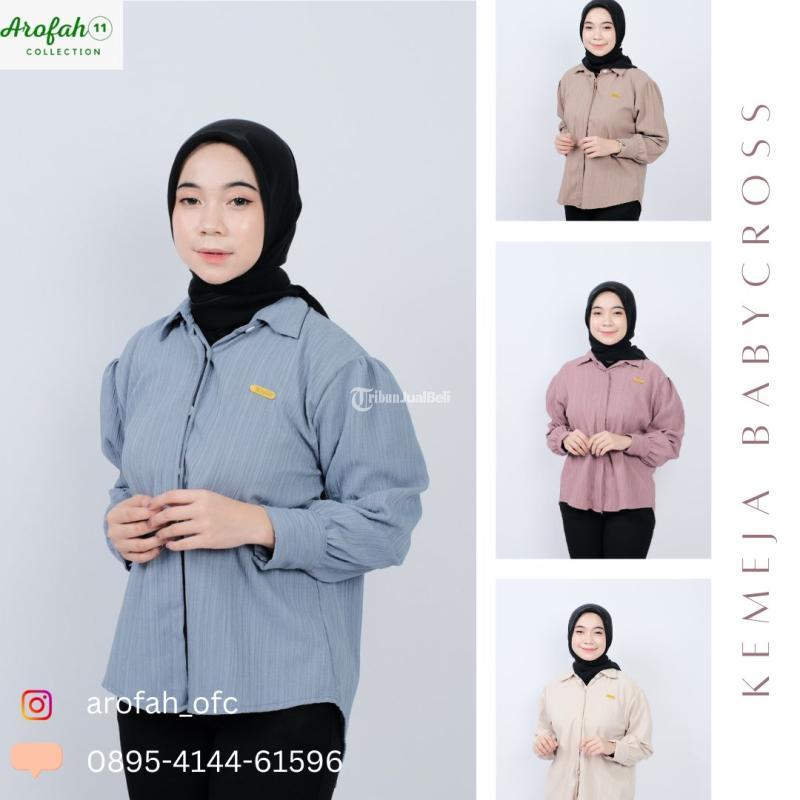 DISKON MINGGU INI, WA 0895-4144-61596, Kemeja Bahan Rayon Paling murah  se Jawa Tengah by Arofah