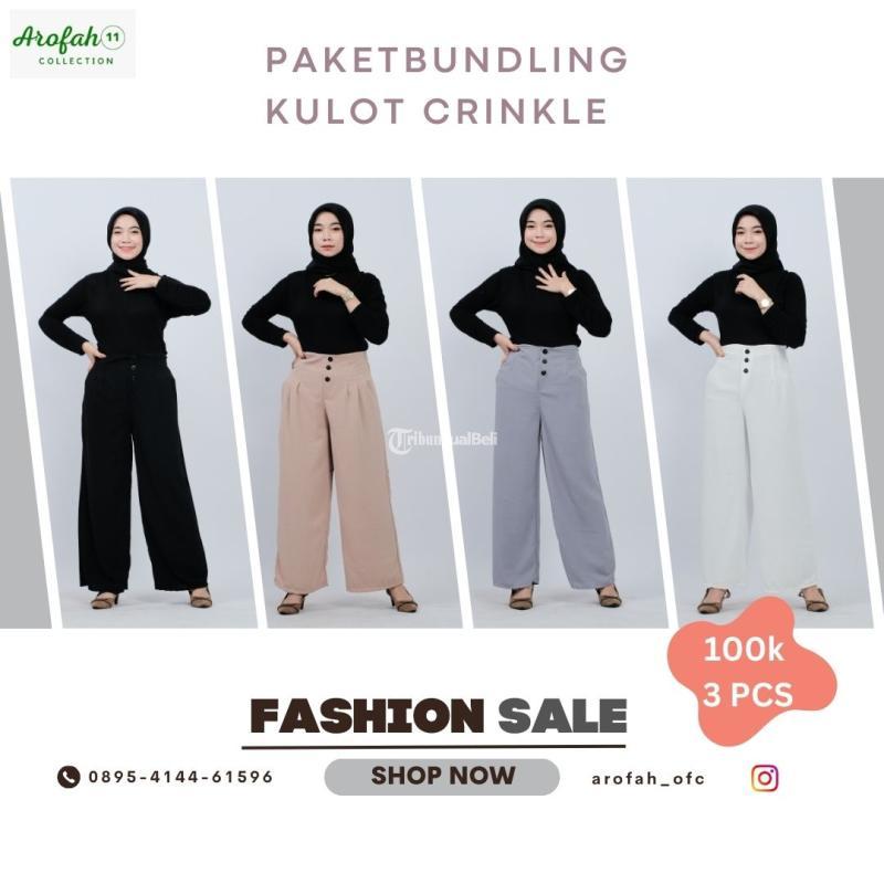 HARGA GROSIR, WA 0895-4144-61596, Celana kulot by Arofah Collection