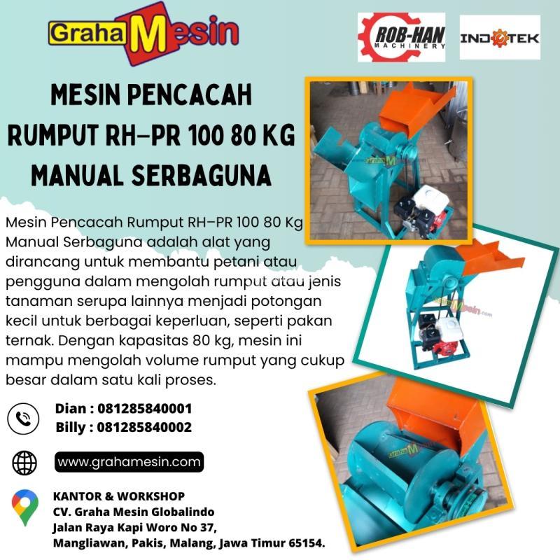 Terbaik Mesin Pencacah Rumput RHPR 100 80 Kg Manual Serbaguna Hub  081285840001 Dian)
