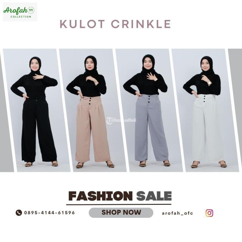 HARGA GROSIR, WA 0895-4144-61596, Celana kulot by Arofah Collection