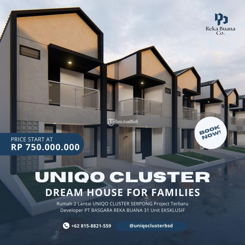 Rumah Minimalis 2 Lantai SHM Bebas Banjir di BSD 700 Jutaan