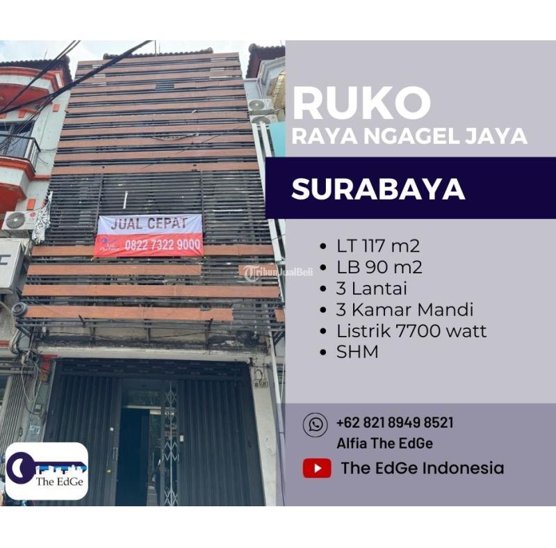 Ruko Raya Ngagel Jaya Jalan Utama Parkiran Luas di Surabaya The EdGe