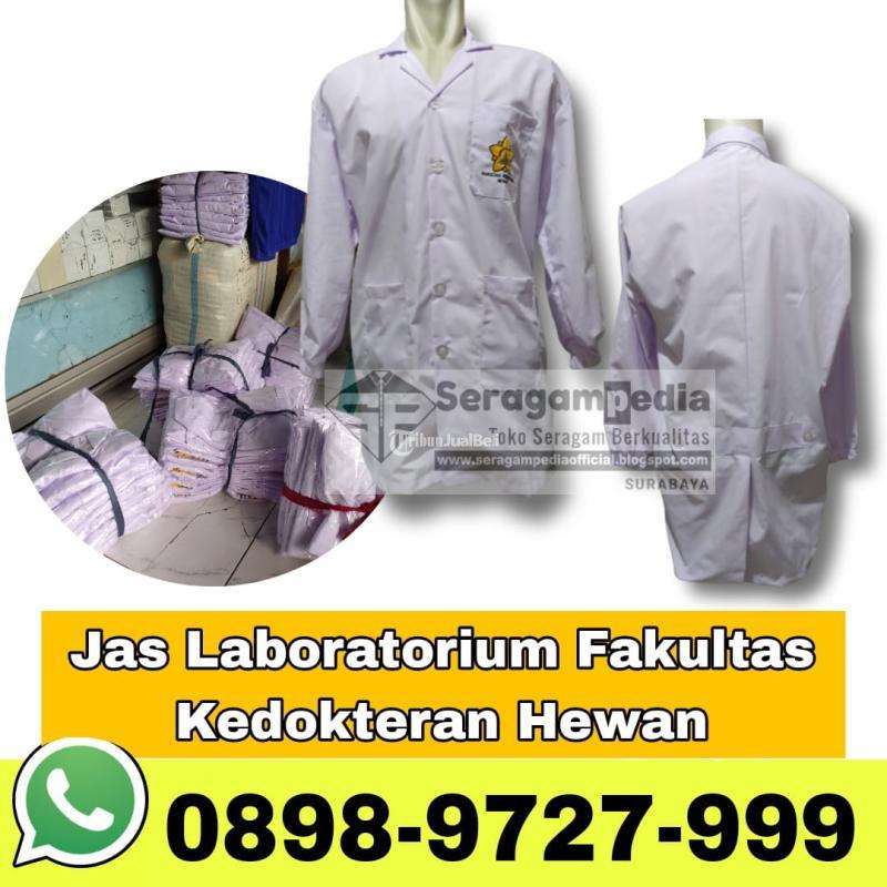 Custom Jas Laboratorium di Surabaya, Bisa Bordir logo Nama