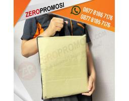 Tas Dokumen Jinjing Zipper Sablon Custom Logo