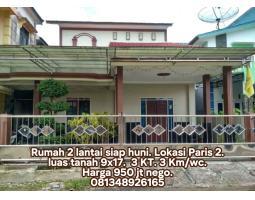Rumah 2 lantai siap huni lokasi paris 2