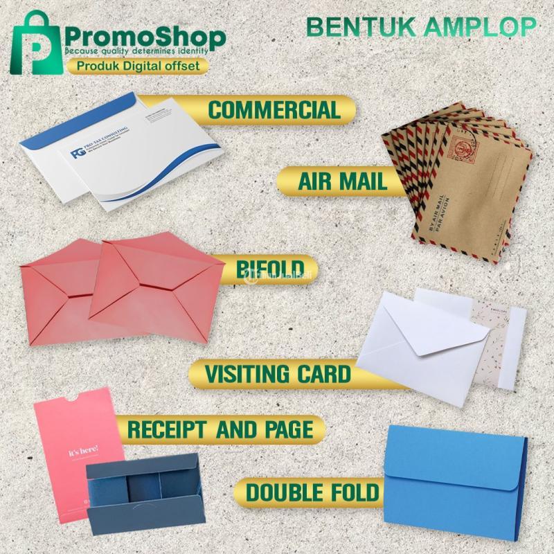 Custom Amplop Lebaran Putih Coklat atau Kop Surat Perusahaan Pre Order Terdekat - Surabaya Jawa Timur