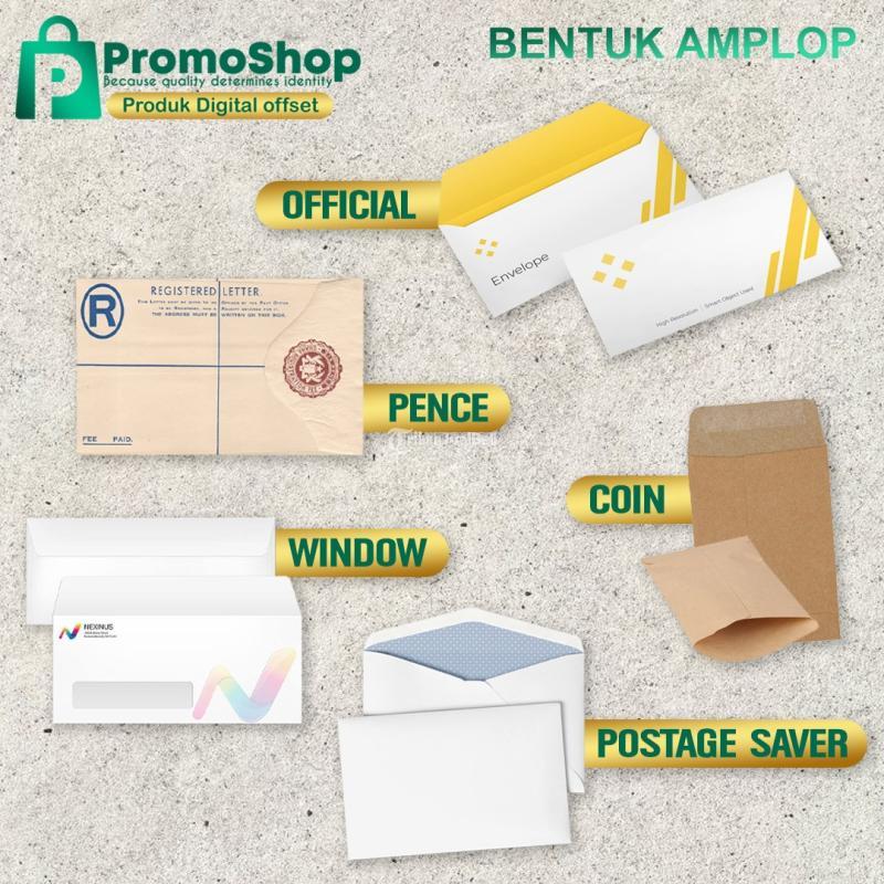 Custom Amplop Lebaran Putih Coklat atau Kop Surat Perusahaan Pre Order Terdekat - Surabaya Jawa Timur