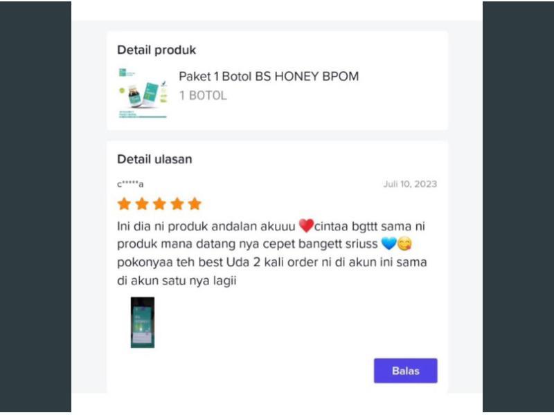 BYE SKINNY 1 Botol BS HONEY Penggemuk Badan