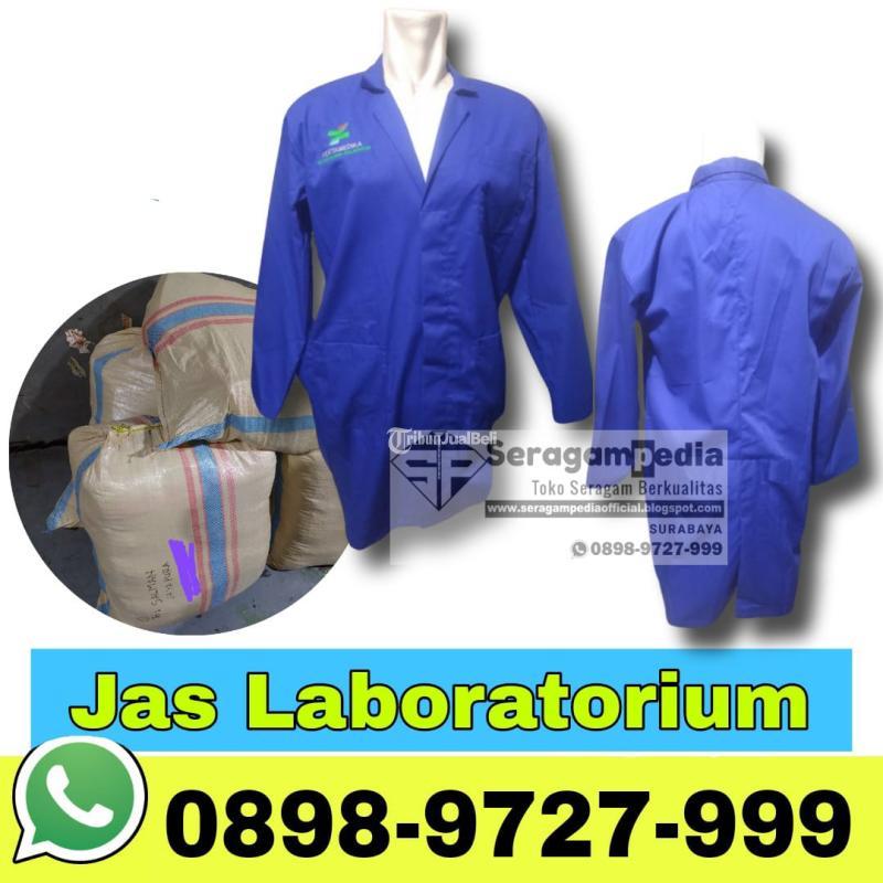 Custom Jas Laboratorium di Sidoarjo, tambah Bordir logo Nama