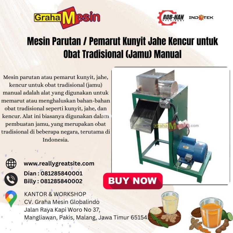 Terbaik Mesin Parutan  Pemarut Kunyit Jahe Kencur untuk Obat Tradisional Jamu Manual Hub : 081285840001 (Dian)