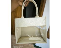 Tas hampers lebaran tas parcel lebaran tas pandan anyam tas mikaa