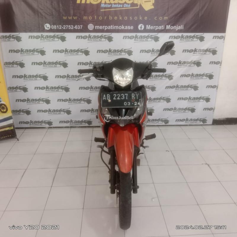 Motor Honda Revo CW Merah Hitam Tahun 2008 Bekas - Sleman Yogyakarta