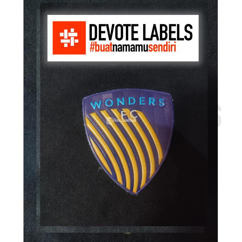 Label karet Logo TPU 3D Batang