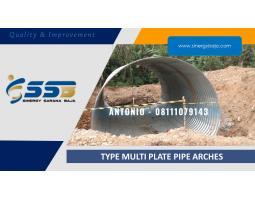 Armco Corrugated Steel Pipe Pipa Baja Bergelombang Gorong Gorong Baja Guardrail - Kutai Kartanegara