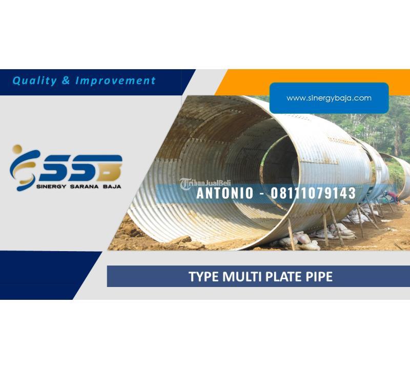 Armco Corrugated Steel Pipe Pipa Baja Bergelombang Gorong Gorong Baja Guardrail - Kutai Barat