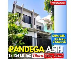 Rumah Jogja 2 Lantai 3KT 2KM SHM IMB di Pandega Utara - Jogja