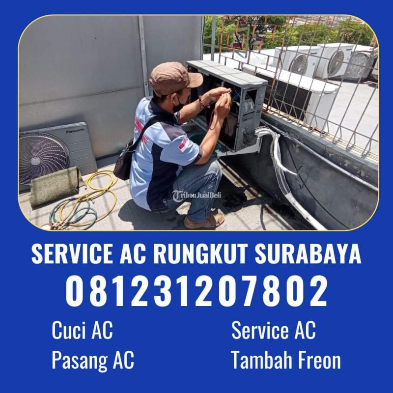 Vendor Cuci AC Rumah Kantor Bank Rungkut Profesional