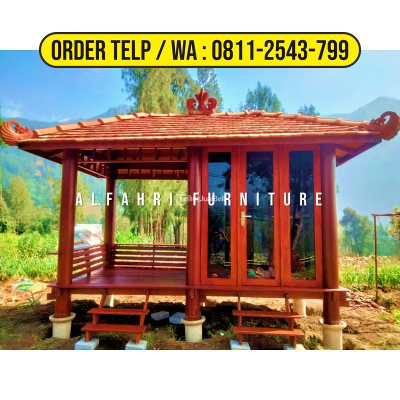 Gazebo Joglo 2x4 Kayu Minimalis