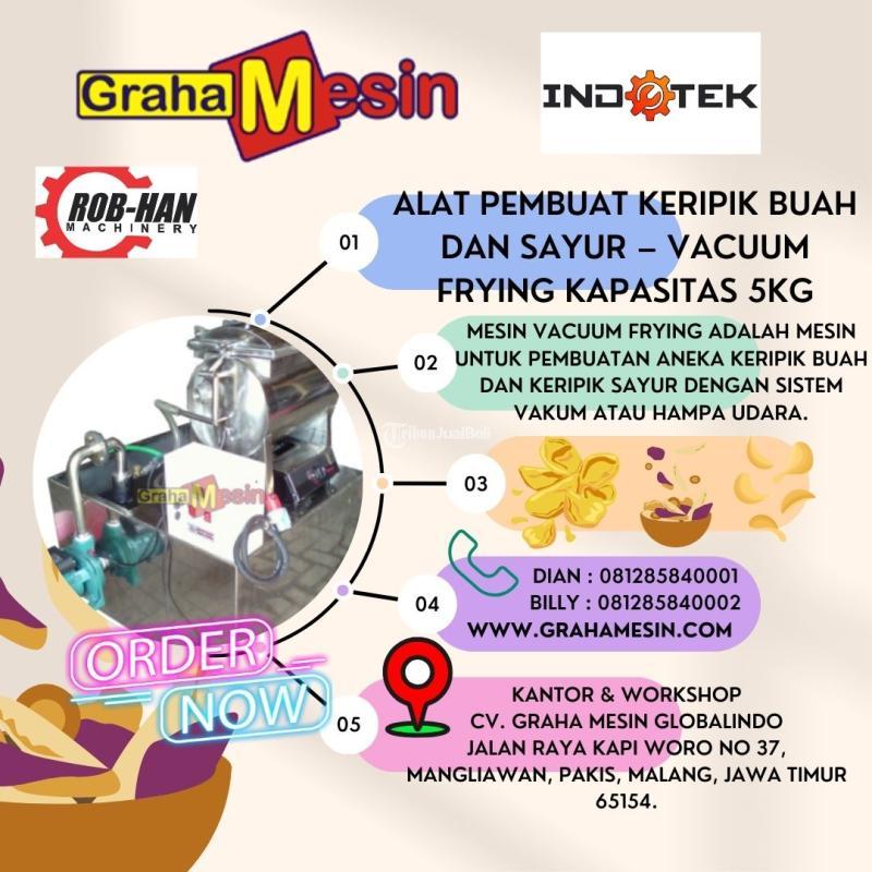 TERBAIK Alat Pembuat Keripik Buah Dan Sayur  Vacuum Frying Kapasitas 5kg