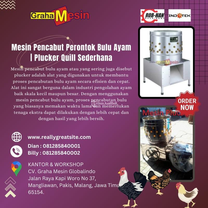 Terbaik Mesin Pencabut Perontok Bulu Ayam  Plucker Quill Sederhana Hub  081285840001 Dian)