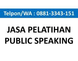 Jasa Pelatihan Kreativitas. Jasa Pelatihan Public Speaking. Jasa MC Master Of Ceremony