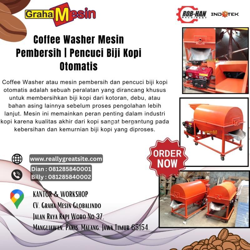 Terbaru Coffee Washer Mesin Pembersih  Pencuci Biji Kopi Otomatis Hub  081285840001 Dian)