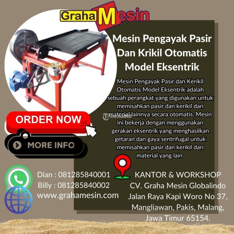 TERBAIK Mesin Pengayak Pasir Dan Krikil Otomatis Model Eksentrik Graha Mesin