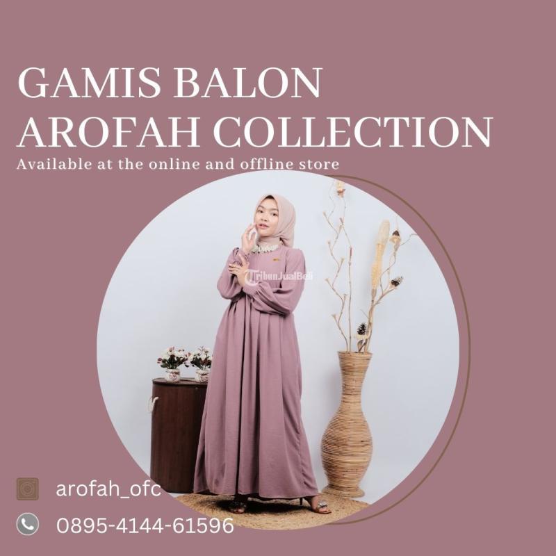 DISKON HARI INI, WA 0895-4144-61596, Gamis Polos murah by Arofah Collection