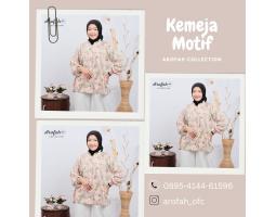 BERKUALITAS, WA 0895-4144-61596, Kemeja Crincle wanita by Arofah collection
