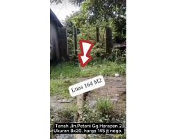 Tanah jalan petani gang harapan 2 ukuran 8x20