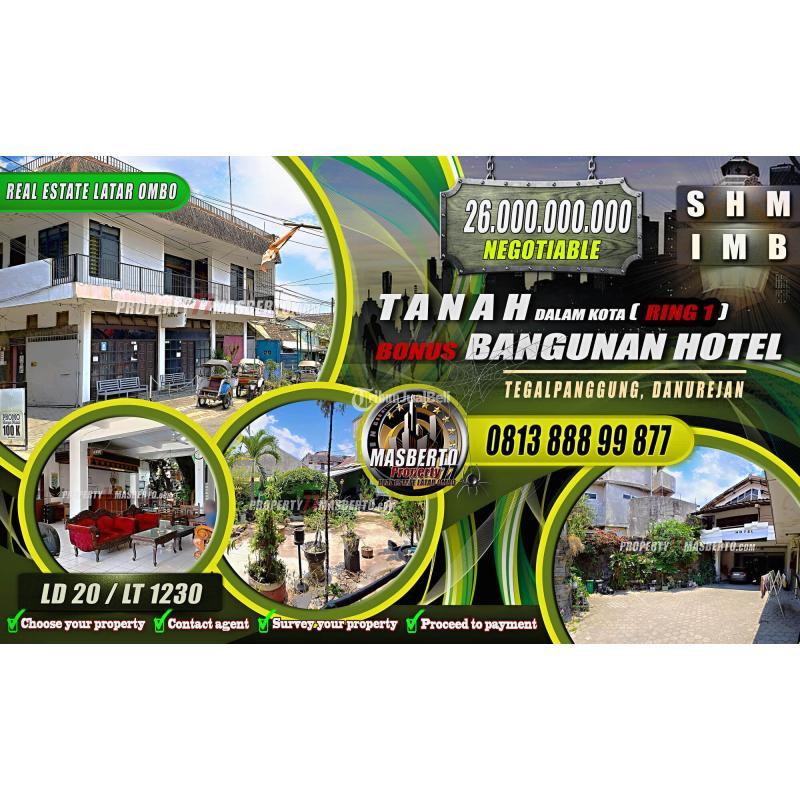 TANAH RING 1 Bonus BANGUNAN Hotel