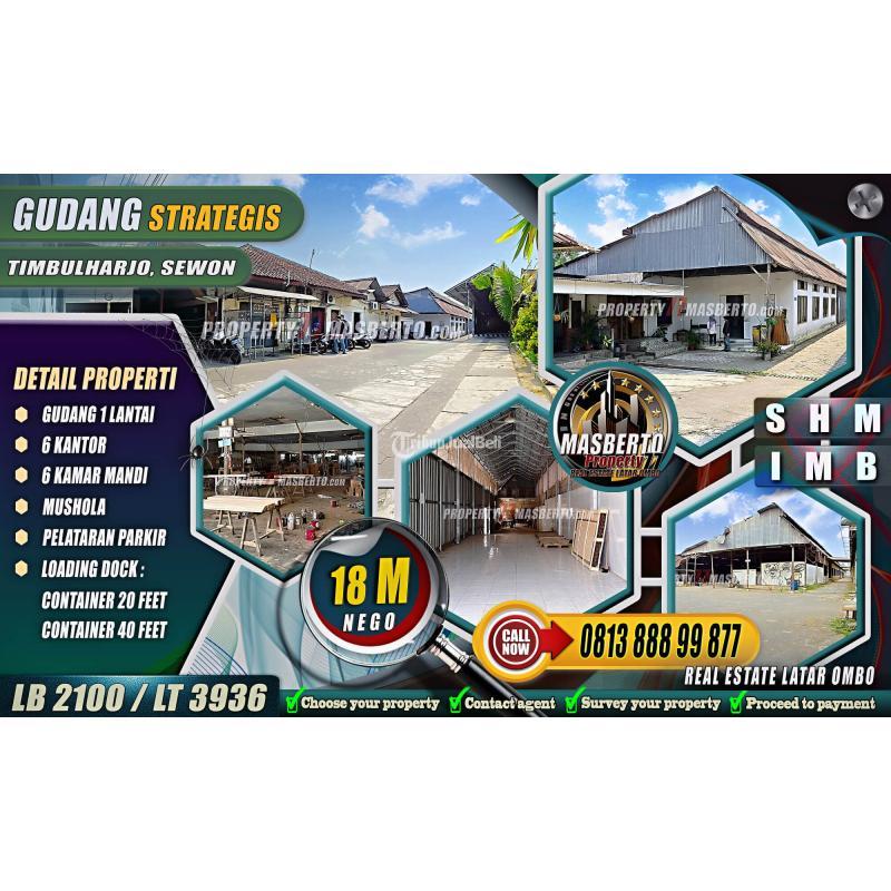 GUDANG Strategis Dekat PSG