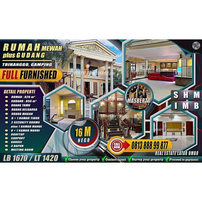 RUMAH Mewah 2 Lantai  GUDANG