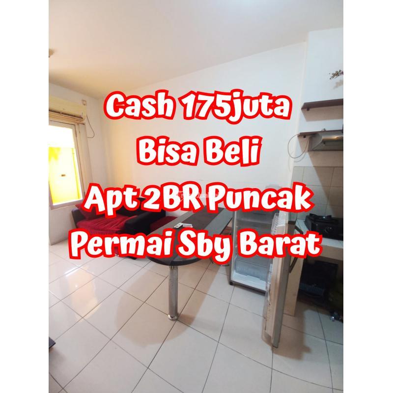 TERMURAH Apartemen 2BR Furnished Puncak Permai di Surabaya Barat dekat Darmo Pasar Modern Mall PTC Mayjend Sungkono